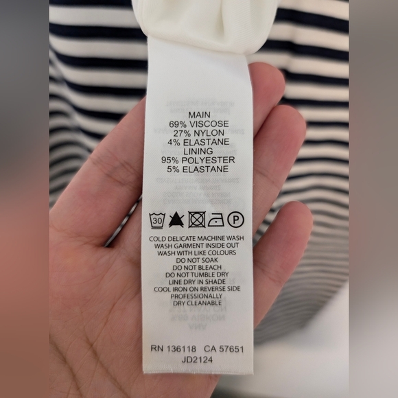 Ever New Bodycon Halter Navy Stripe Dress - Picture 4 of 4